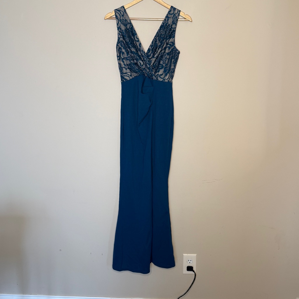 Shein Teal Lace Dress Xs